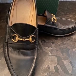 Gucci horse-bit leather loafer
